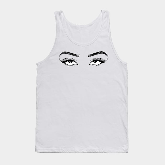 Eye roll sarcastic Tank Top by Mermaidssparkle